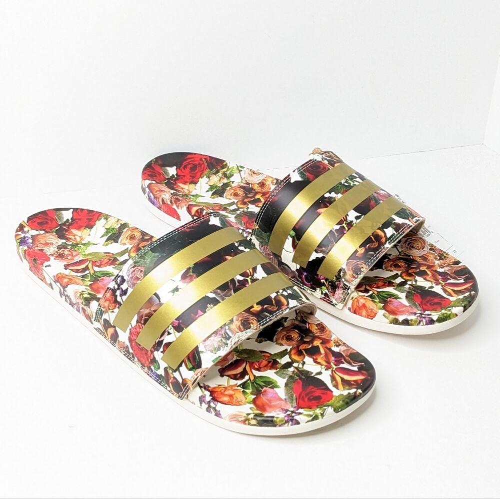 adidas Adilette Comfort Slide Sandals, Multi, Men's 17